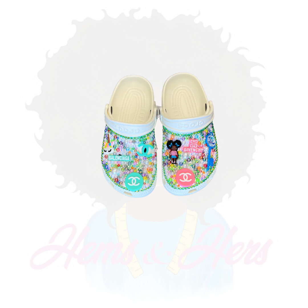 *PREORDER* TODDLER CUSTOM BLING CROCS